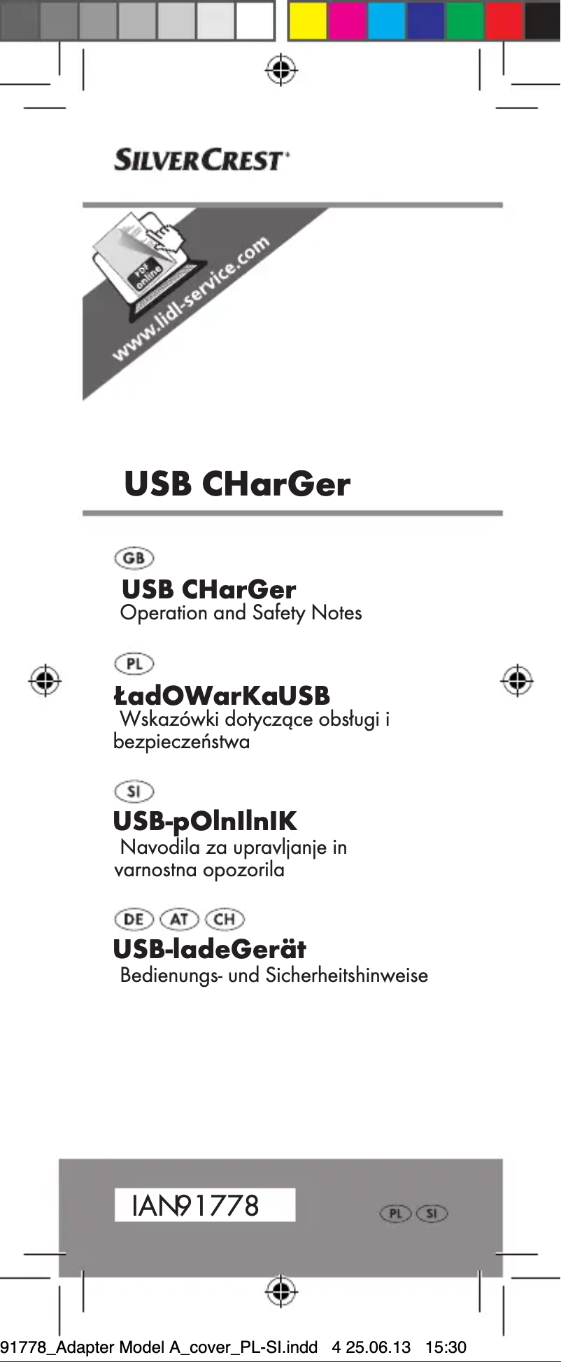 Página 1 del manual Manual de usuario SilverCrest IAN 91778