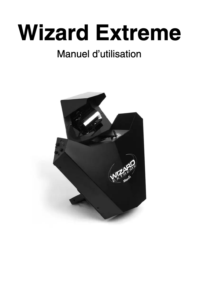 Page 1 de la notice Manuel utilisateur Martin Wizard Extreme