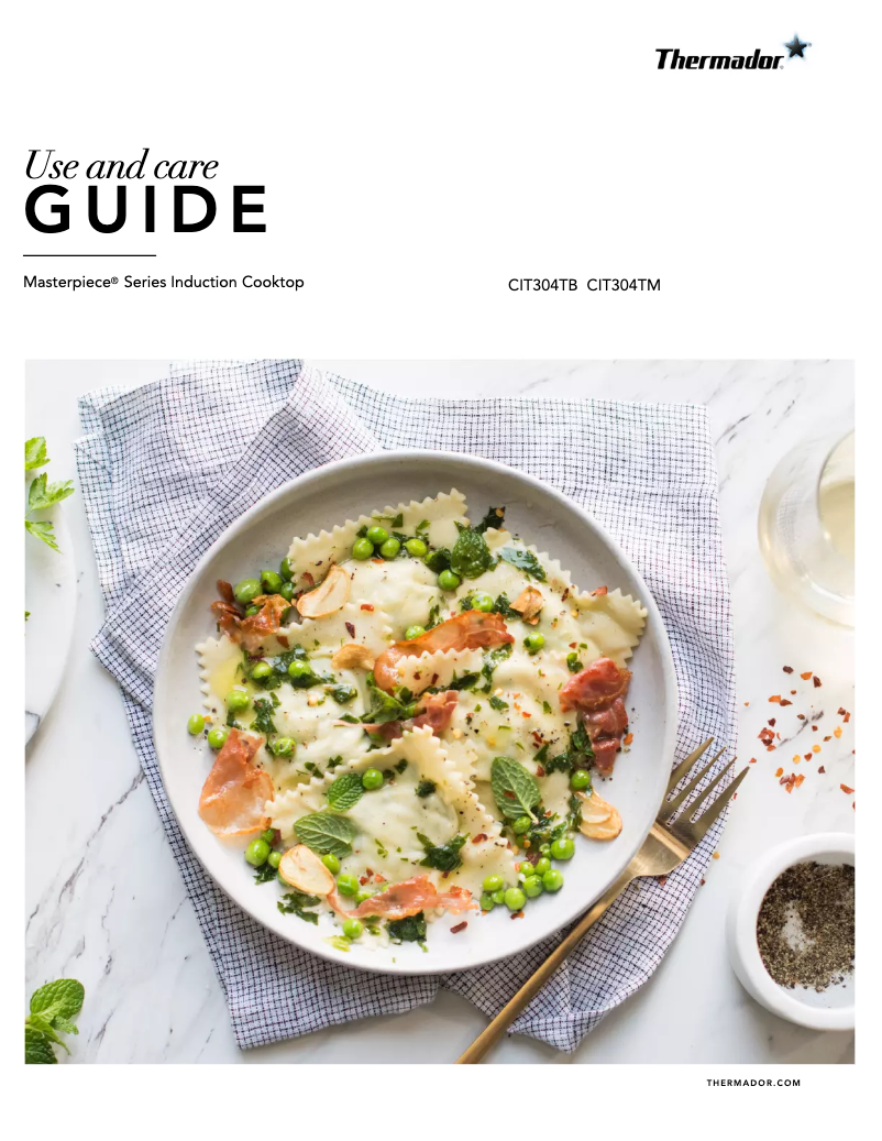 Page 1 de la notice Manuel utilisateur Thermador CIT304TB