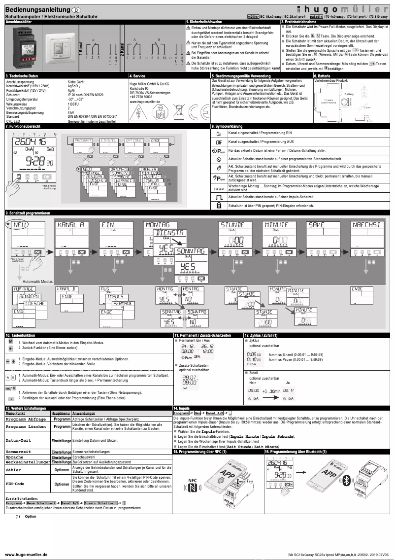 Page 1 de la notice Manuel utilisateur Paladin 170 4x0 easy