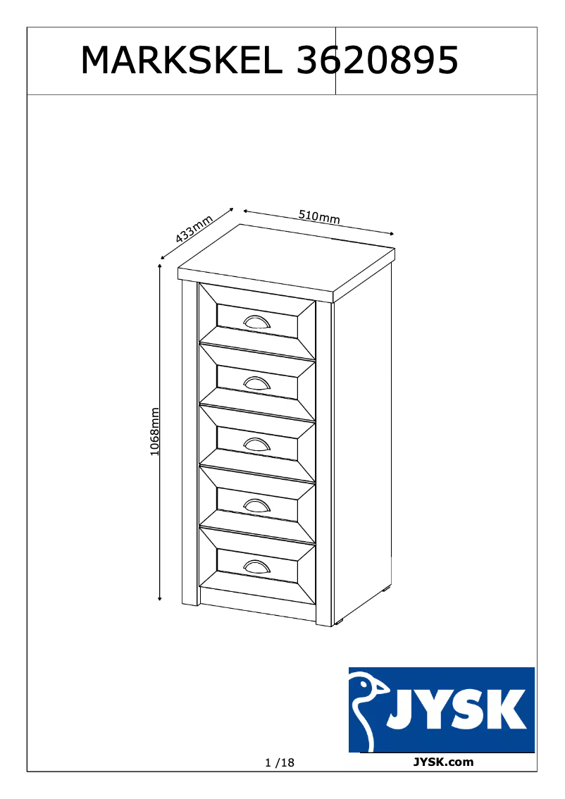 Image de la première page du manuel de l'appareil Markskel (51x107x43)