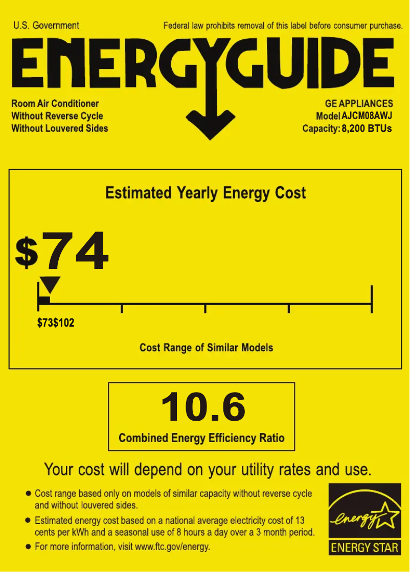 Image de la première page du manuel de l'appareil AJCM08AWJ