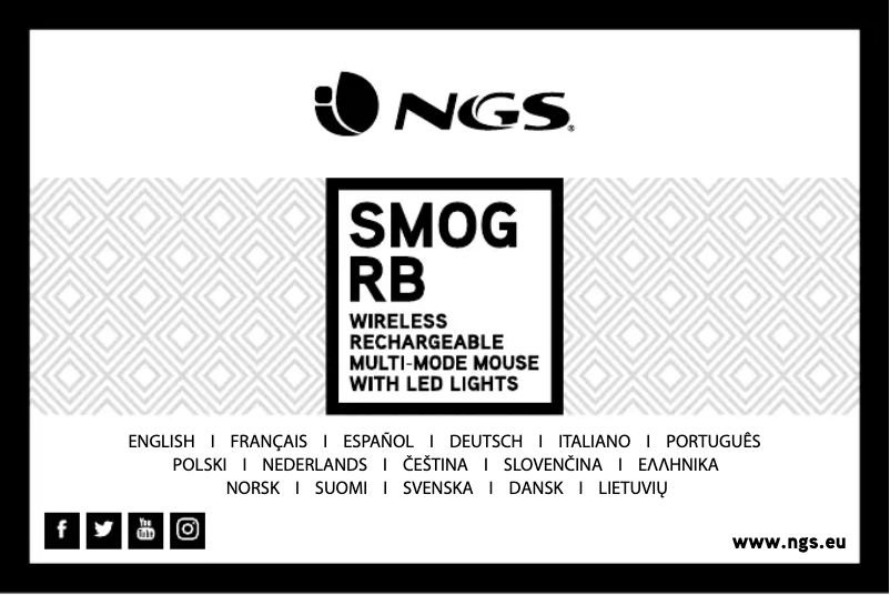 Page 1 de la notice Manuel utilisateur NGS SMOG MINT-RB