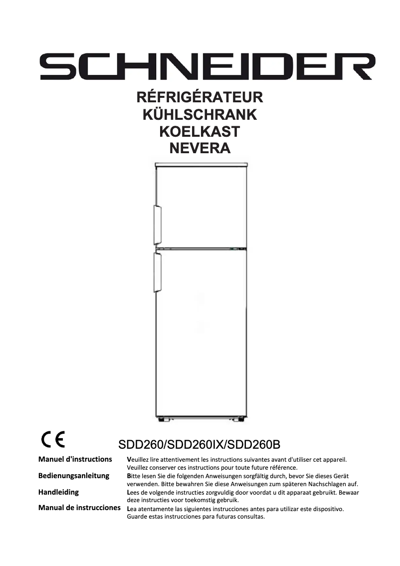 Page 1 de la notice Manuel utilisateur Schneider SDD260B