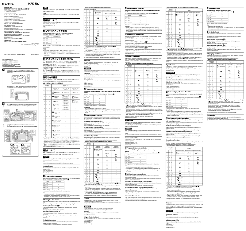 Image de la première page du manuel de l'appareil MPK-THJ