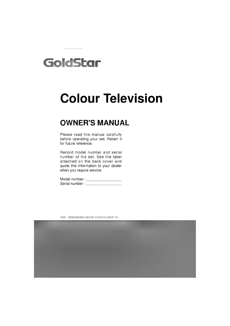 Page 1 de la notice Manuel utilisateur LG CF-21D20B