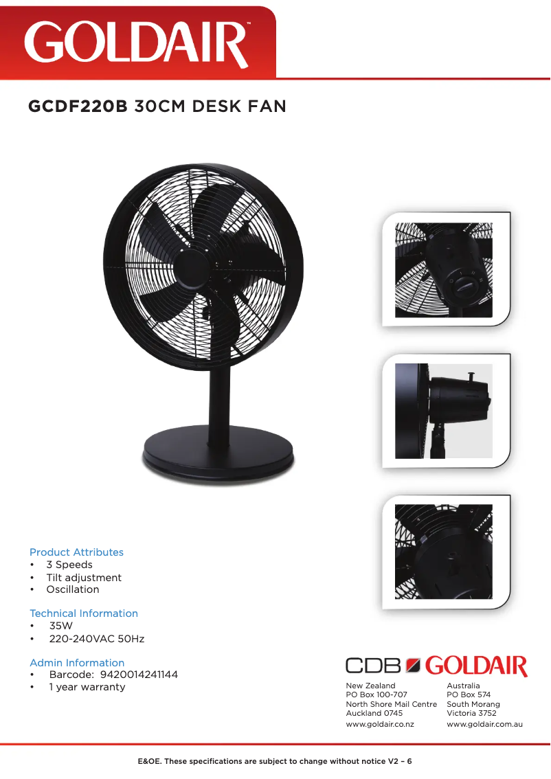 Image de la première page du manuel de l'appareil GCDF220B