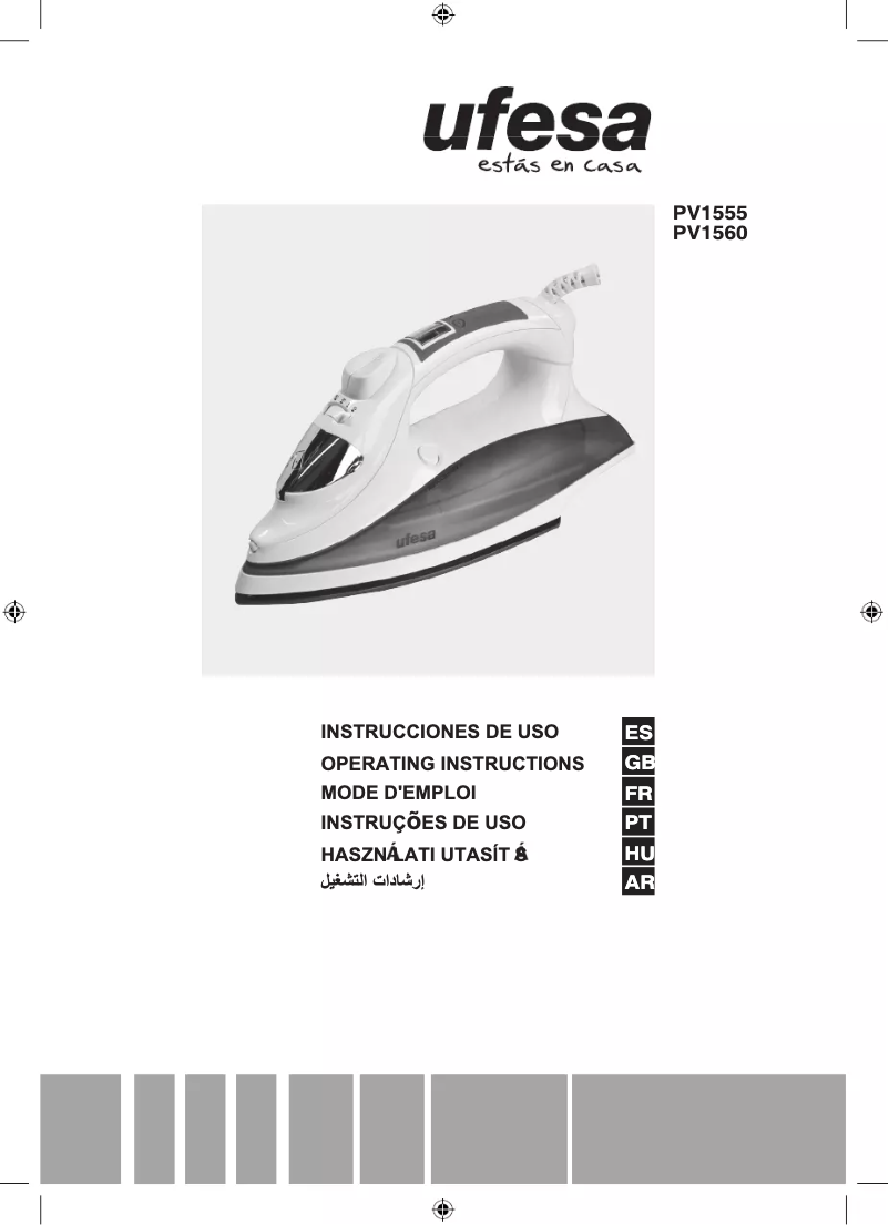 Page n°1 - Manuel utilisateur Ufesa PV1555