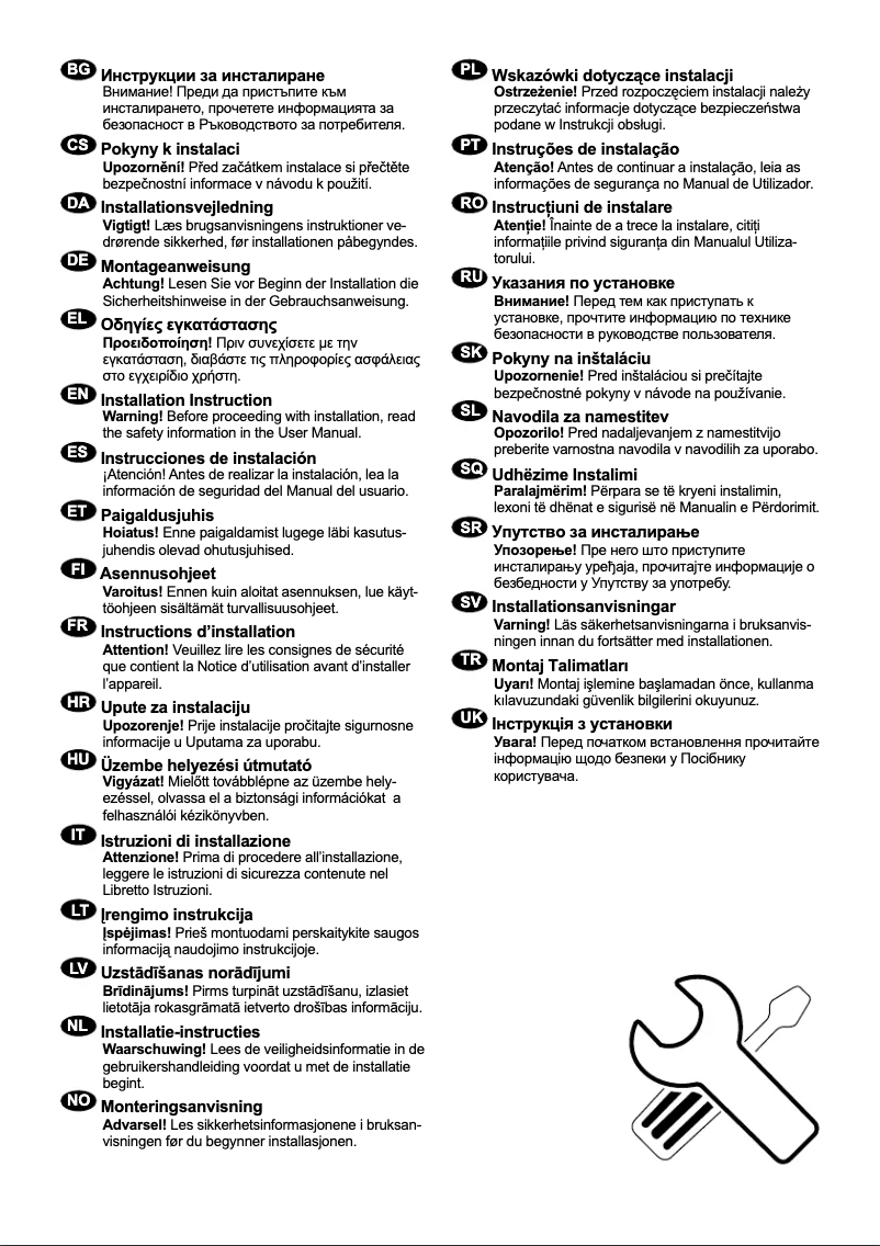 Page 1 de la notice Manuel utilisateur Smeg S8C124DE