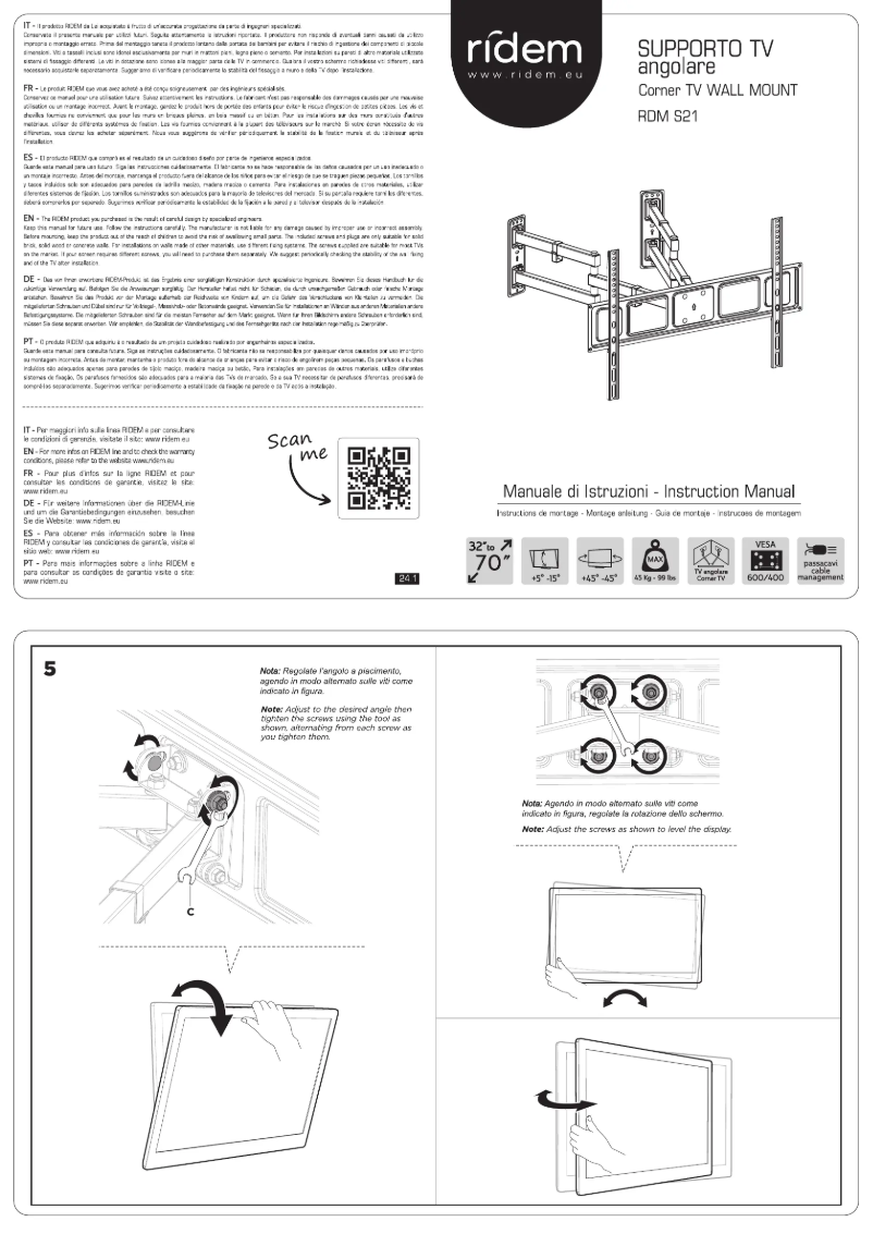 Página 1 del manual Manual de usuario Ridem RDM S21