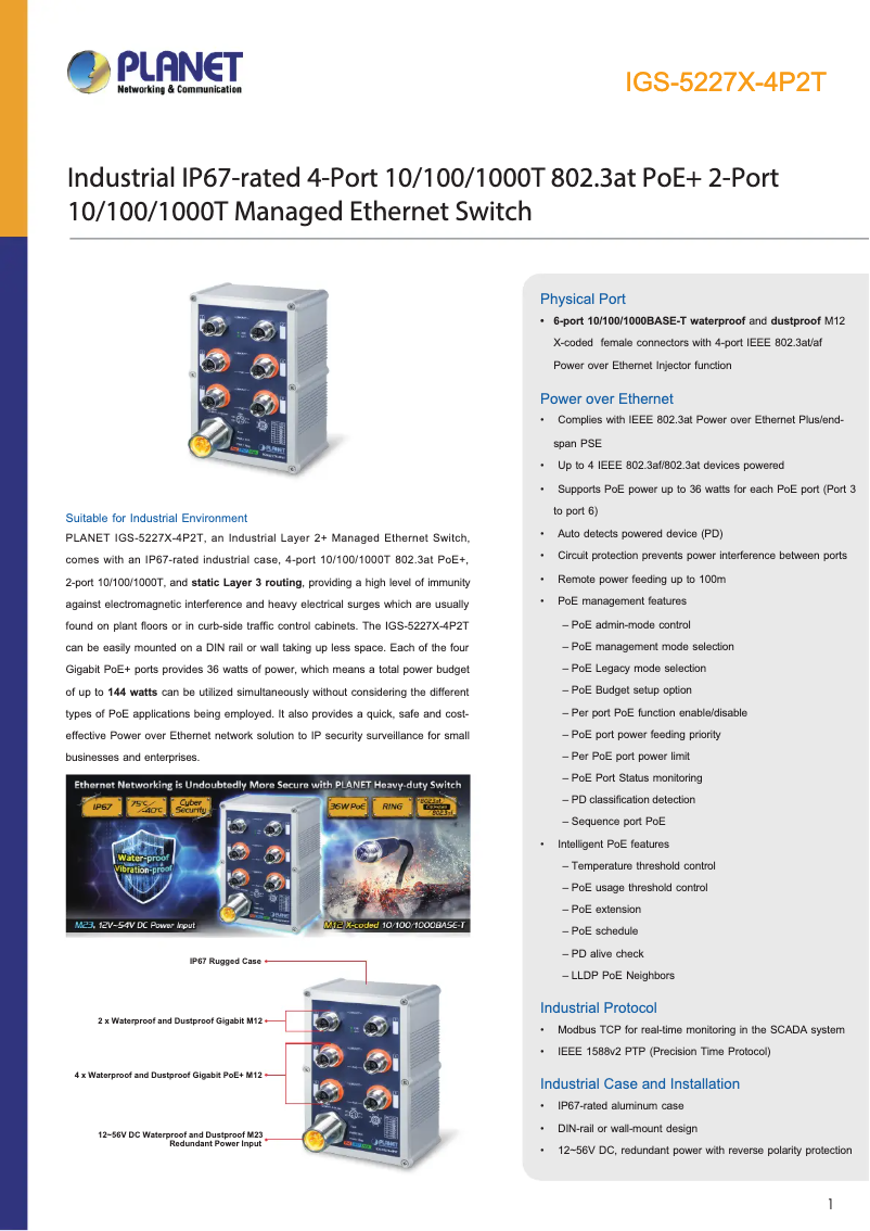 Image de la première page du manuel de l'appareil IGS-5227X-4P2T