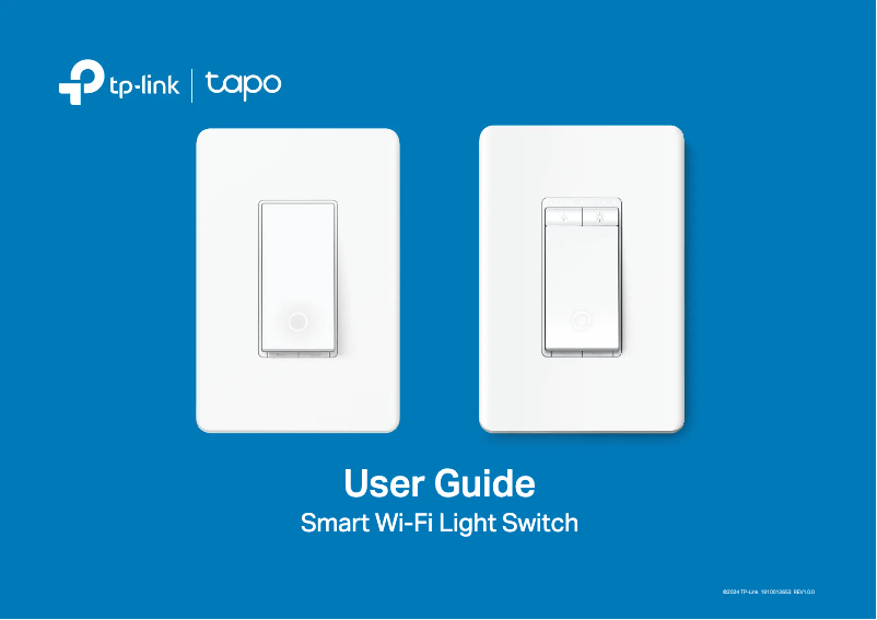 Page n°1 - Manuel utilisateur TP-Link Tapo S505D