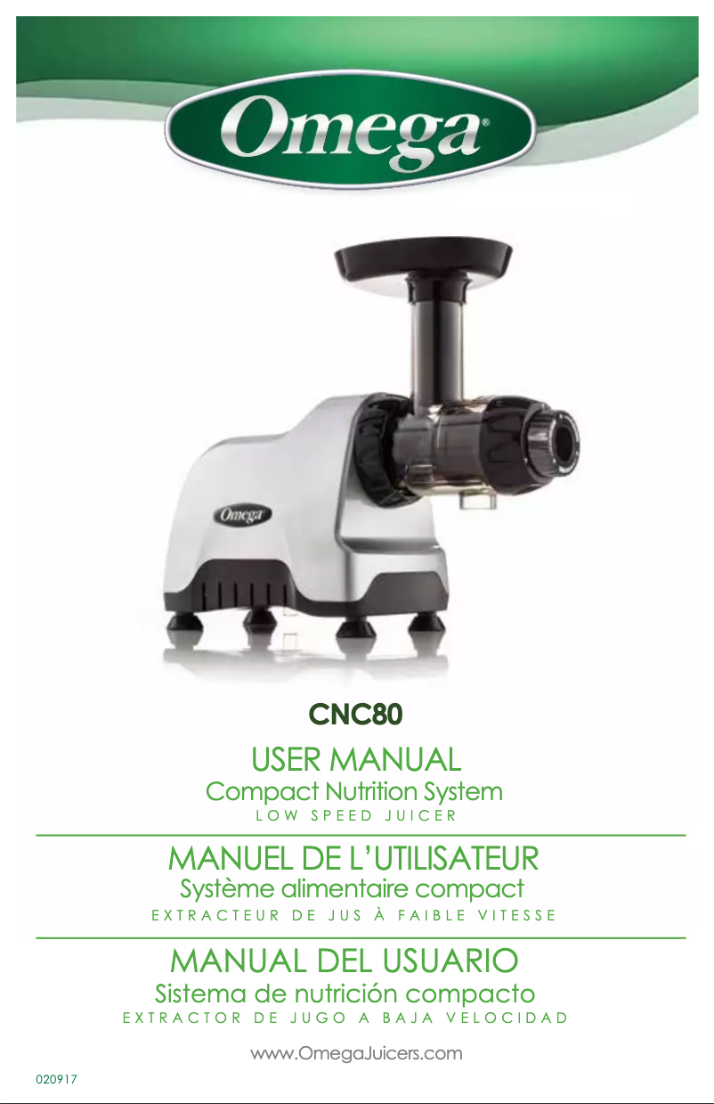 Page n°1 - Manuel utilisateur Omega CNC82SG