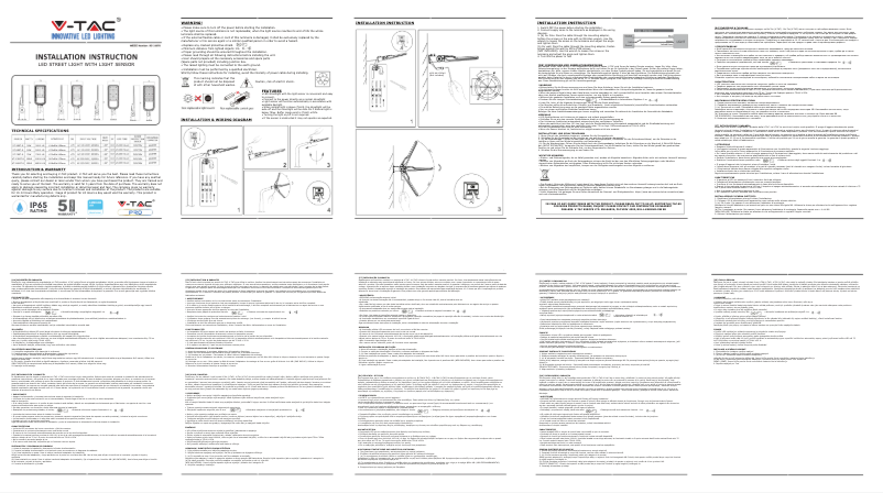 Image de la première page du manuel de l'appareil VT-139ST-S
