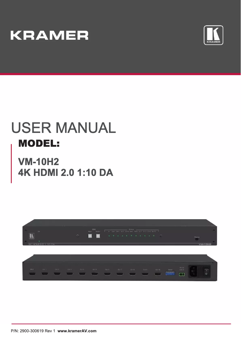 Image de la première page du manuel de l'appareil VM-10H2