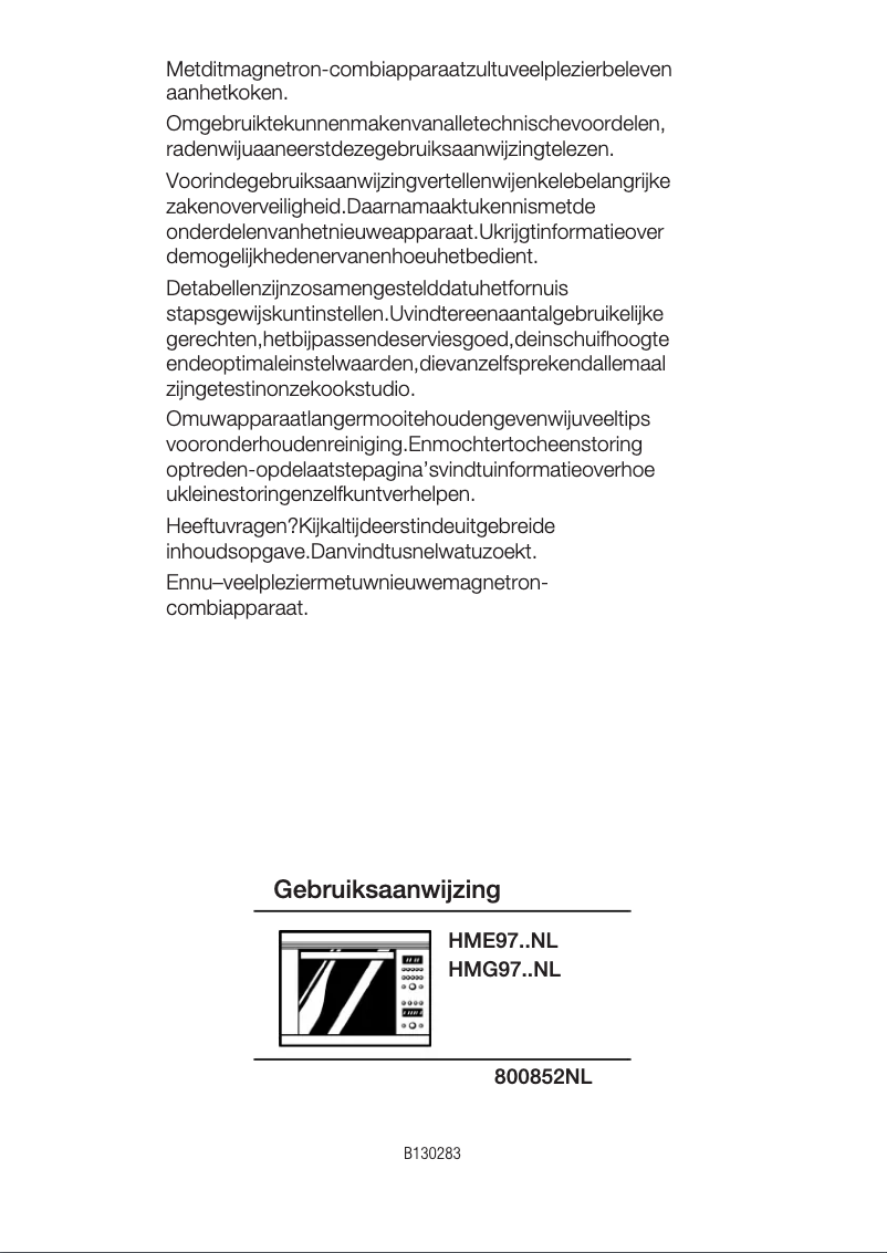 Página 1 del manual Manual de usuario Bosch HME9760