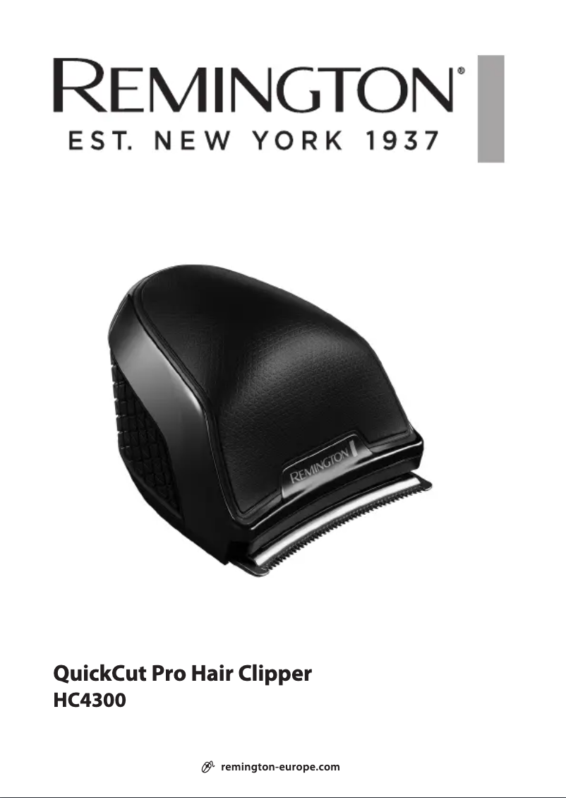 Page 1 de la notice Manuel utilisateur Remington QuickCut Pro HC4300