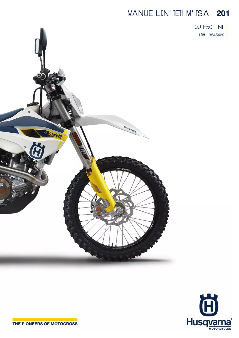 Page 1 de la notice Manuel utilisateur Husqvarna FE 501S (2015)