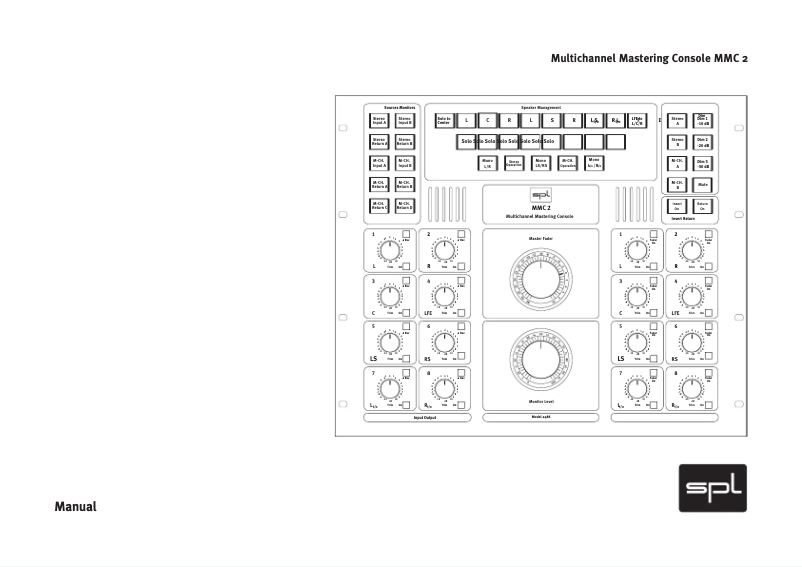 Page n°1 - Manuel utilisateur SPL MMC 2