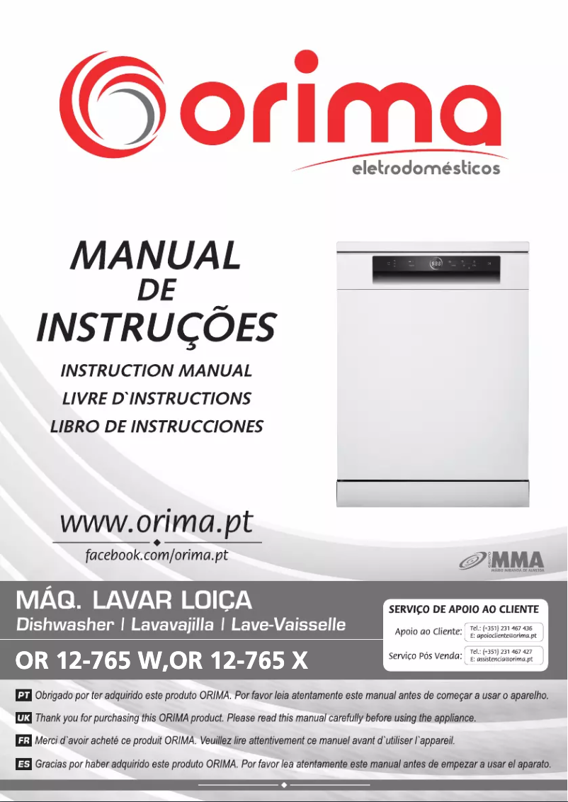 Page 1 de la notice Manuel utilisateur Orima OR 12-765 W