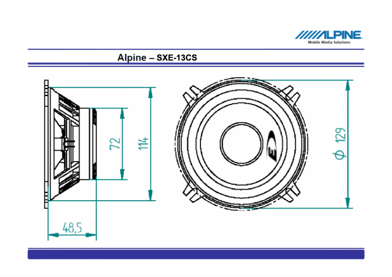 Page 1 de la notice Manuel utilisateur Alpine SXE-13C2