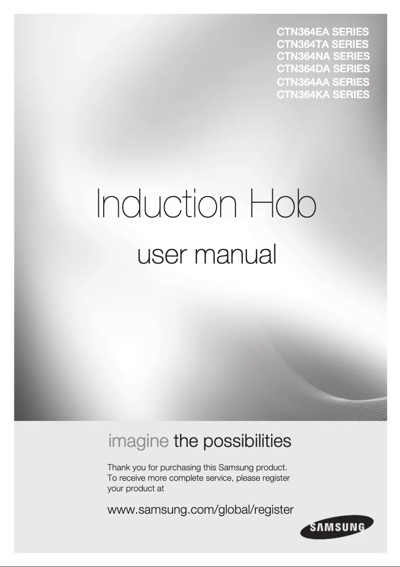 Page 1 de la notice Manuel utilisateur Samsung CTN364EA01