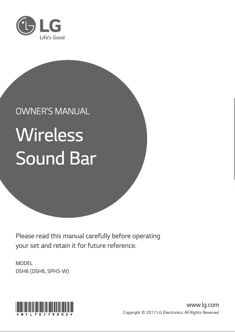 Página 1 del manual Manual de usuario LG DSH6