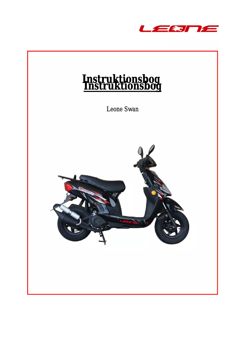 Page n°1 - Manuel utilisateur Leone Swan