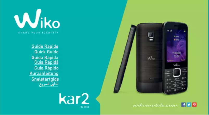 Page n°1 - Manuel utilisateur Wiko Kar2