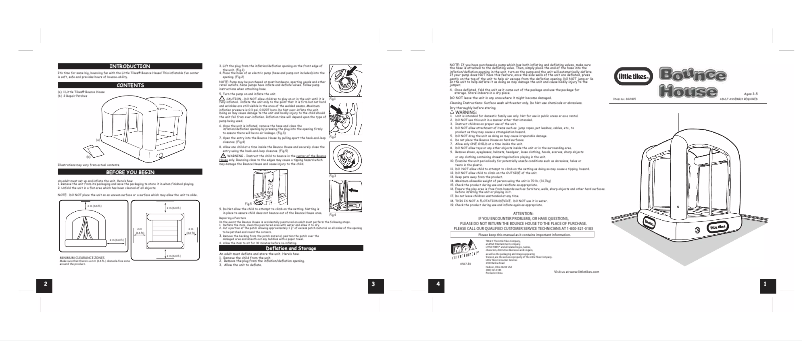 Page 1 de la notice Manuel utilisateur Little Tikes Bounce House