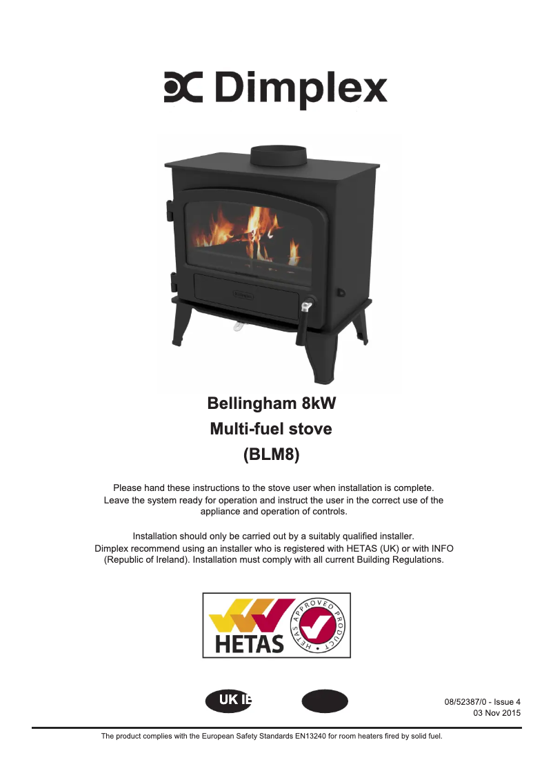 Image de la première page du manuel de l'appareil BLM8