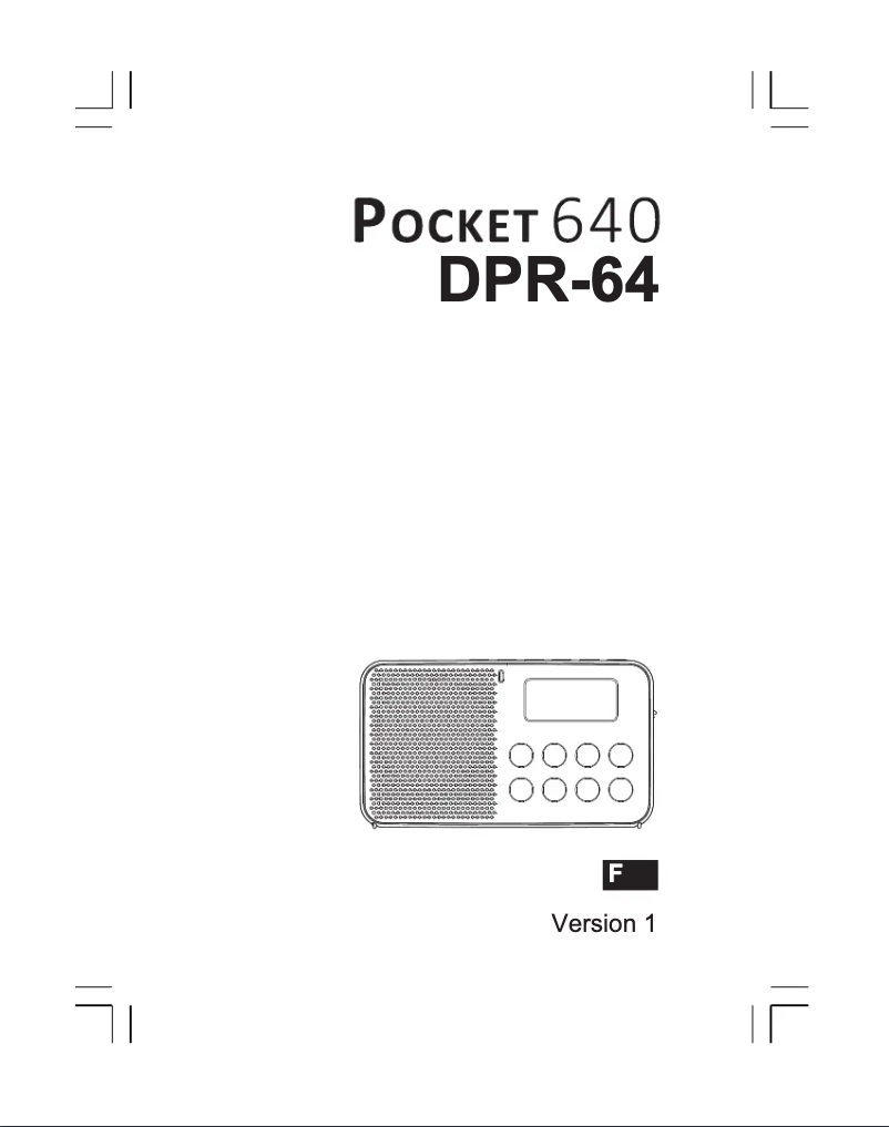 Page n°1 - Manuel utilisateur Sangean DPR-64