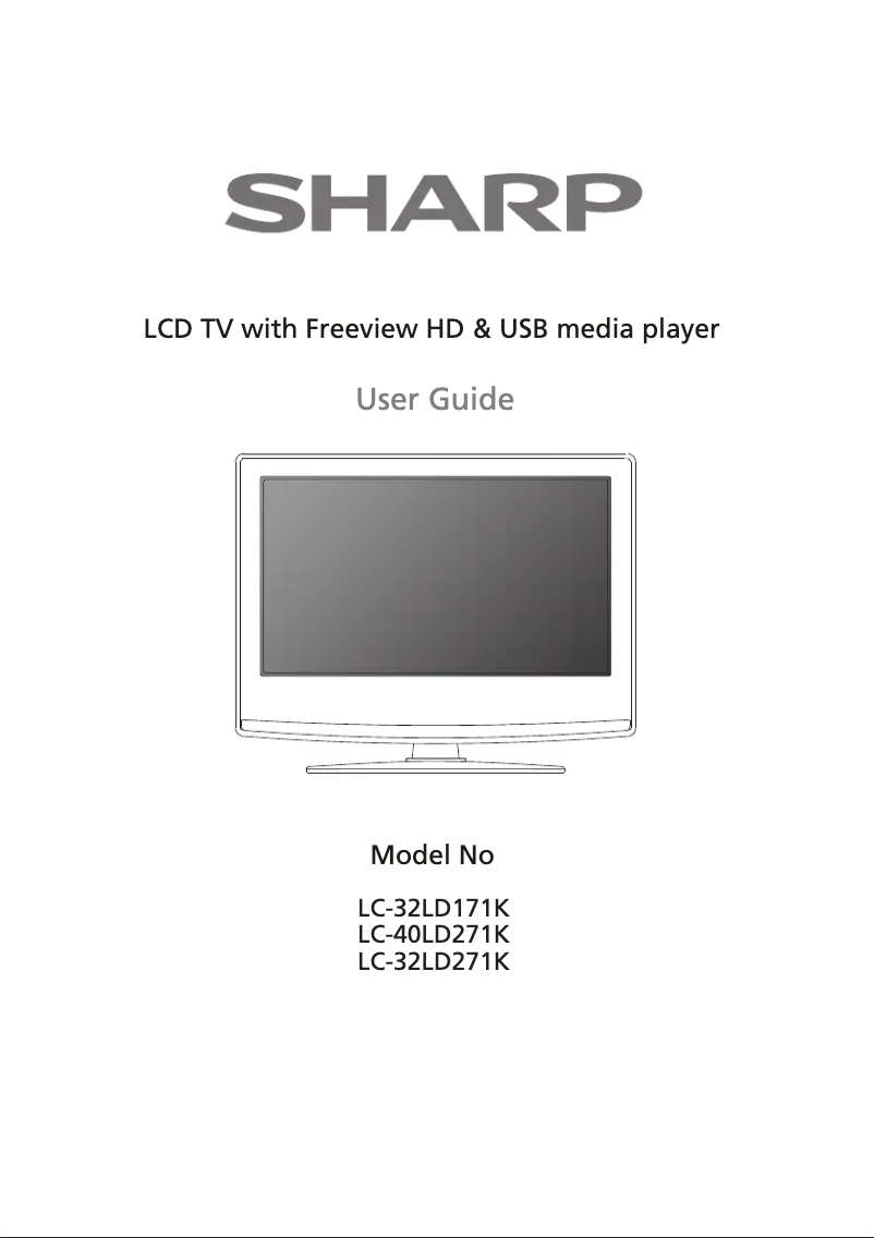 Page n°1 - Manuel utilisateur Sharp LC-32LD171K