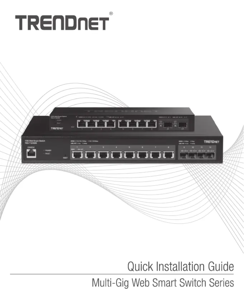 Page n°1 - Manuel utilisateur TRENDnet TEG-7124WS