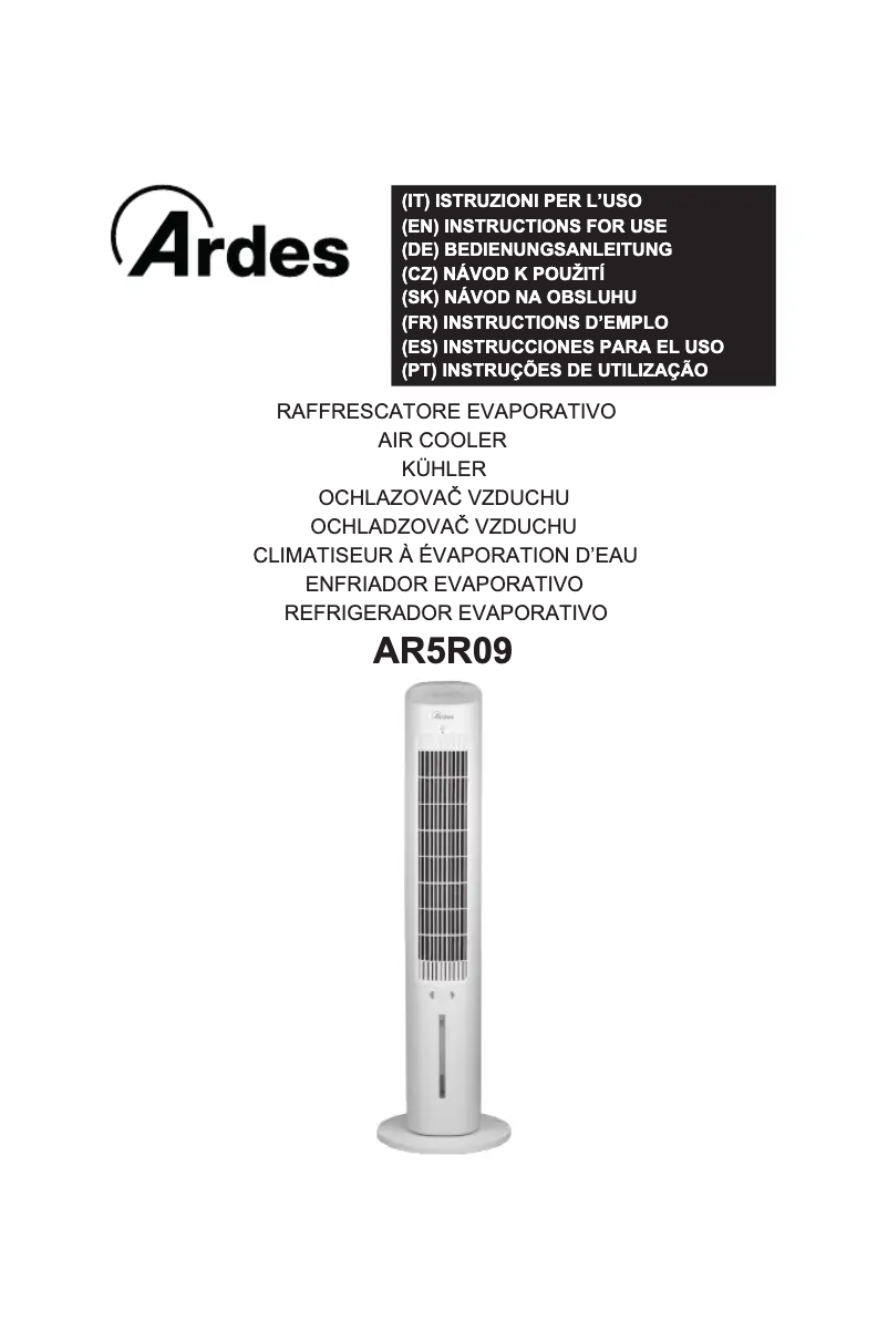 Page n°1 - Manuel utilisateur Ardes AR5R09