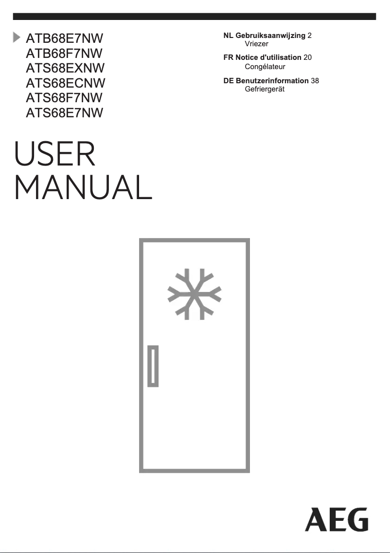 Page n°1 - Fiche technique AEG ATS68E7NW
