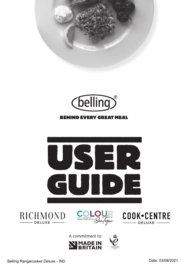 Page 1 de la notice Manuel utilisateur Belling BCC900IB