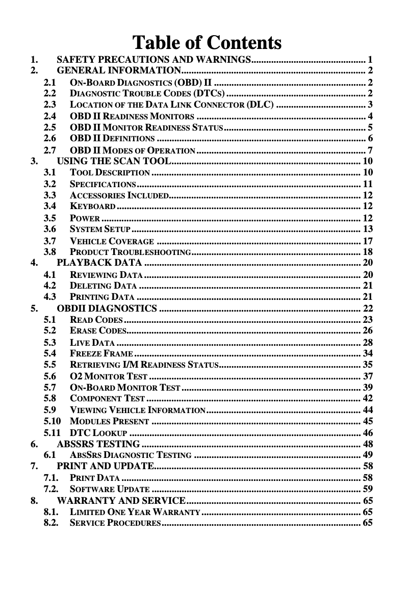 Image de la première page du manuel de l'appareil AutoLink AL619