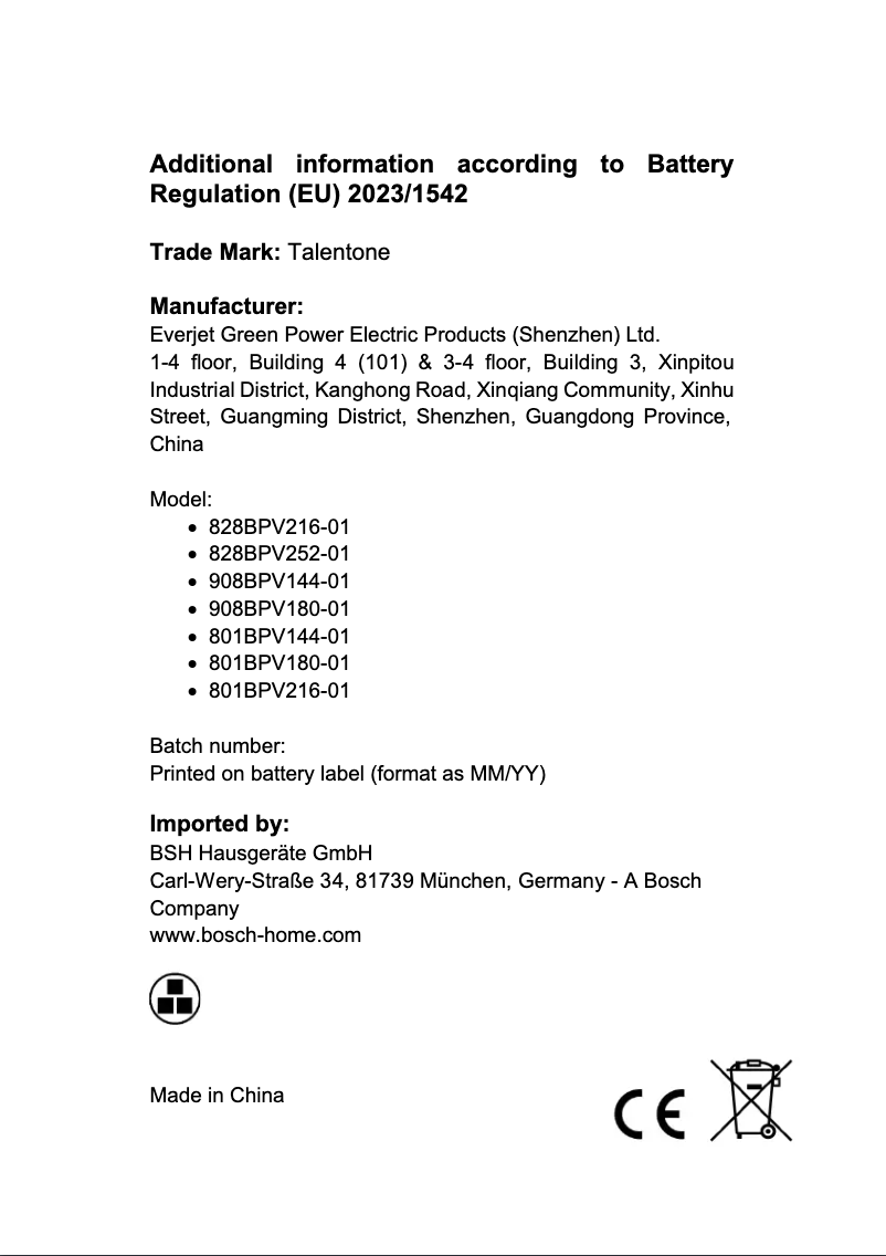 Page 1 de la notice Guide d'installation Bosch BHN14090