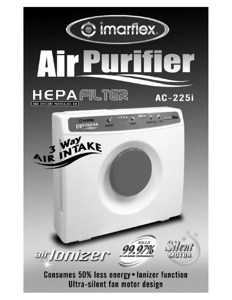 Page 1 de la notice Manuel utilisateur Imarflex Air Purifier AC-225i