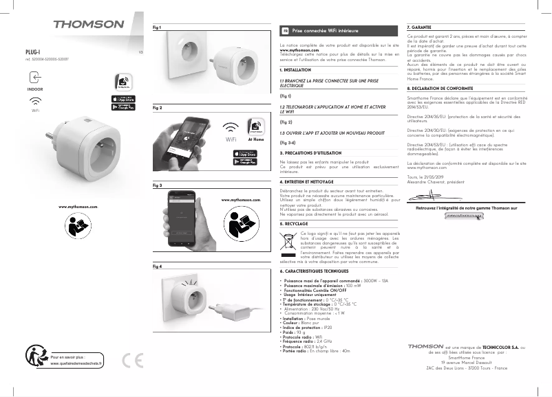 Image de la première page du manuel de l'appareil PLUG-I 520004