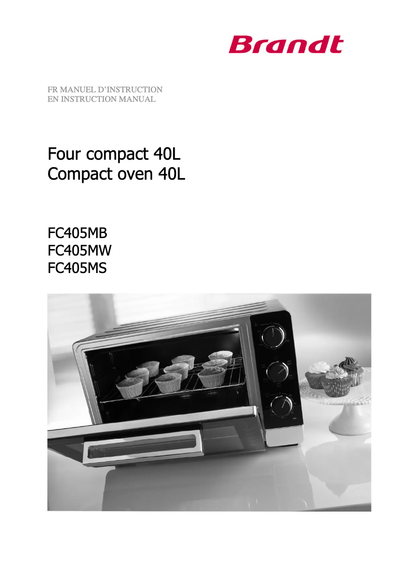 Page n°1 - Manuel utilisateur Brandt FC405MB
