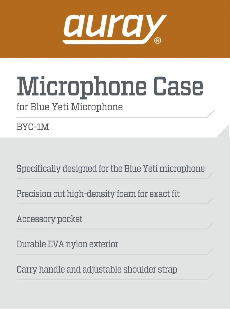 Page 1 de la notice Manuel utilisateur Auray BYC-1M