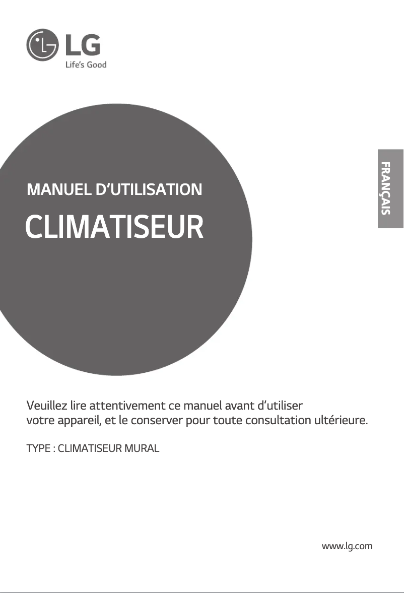 Page 1 de la notice Manuel utilisateur LG S366SH