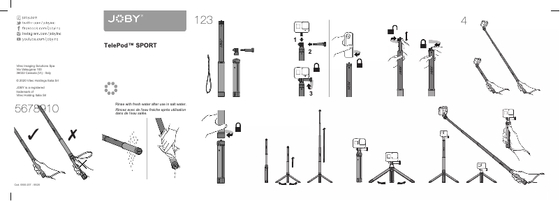 Page n°1 - Manuel utilisateur Joby TelePod SPORT