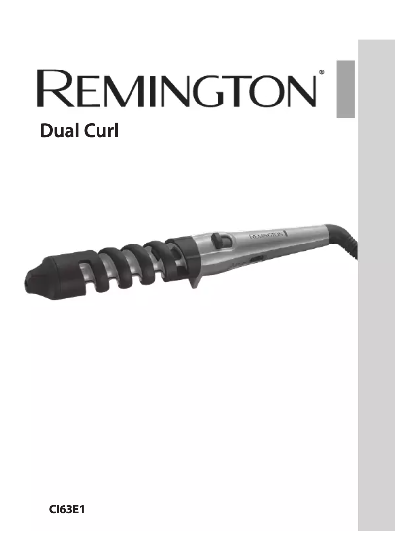 Page n°1 - Manuel utilisateur Remington Dual Curl CI63E1