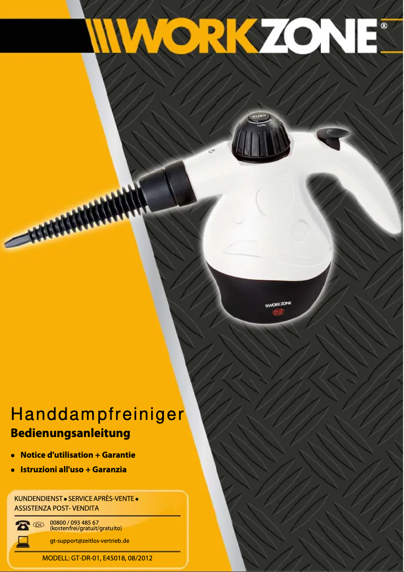 Page n°1 - Manuel utilisateur Workzone GT-DR-01
