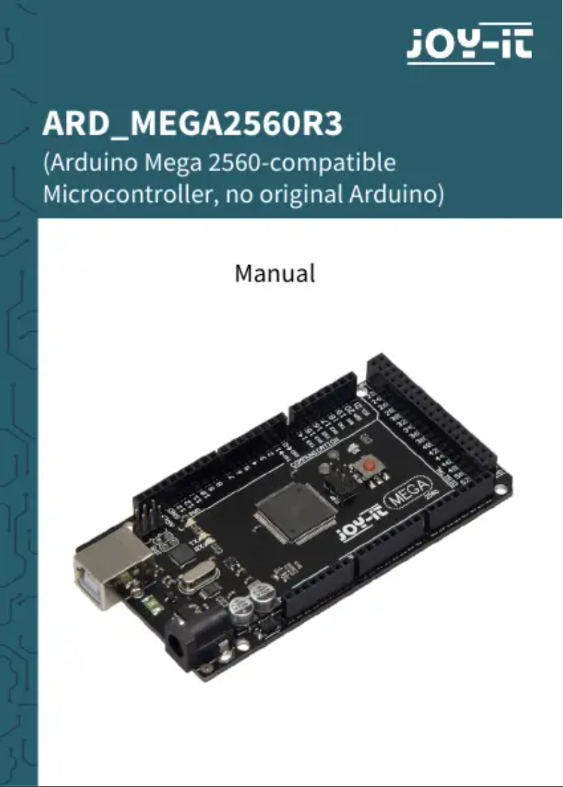 Página 1 del manual Manual de usuario Joy-It MEGA2560R3