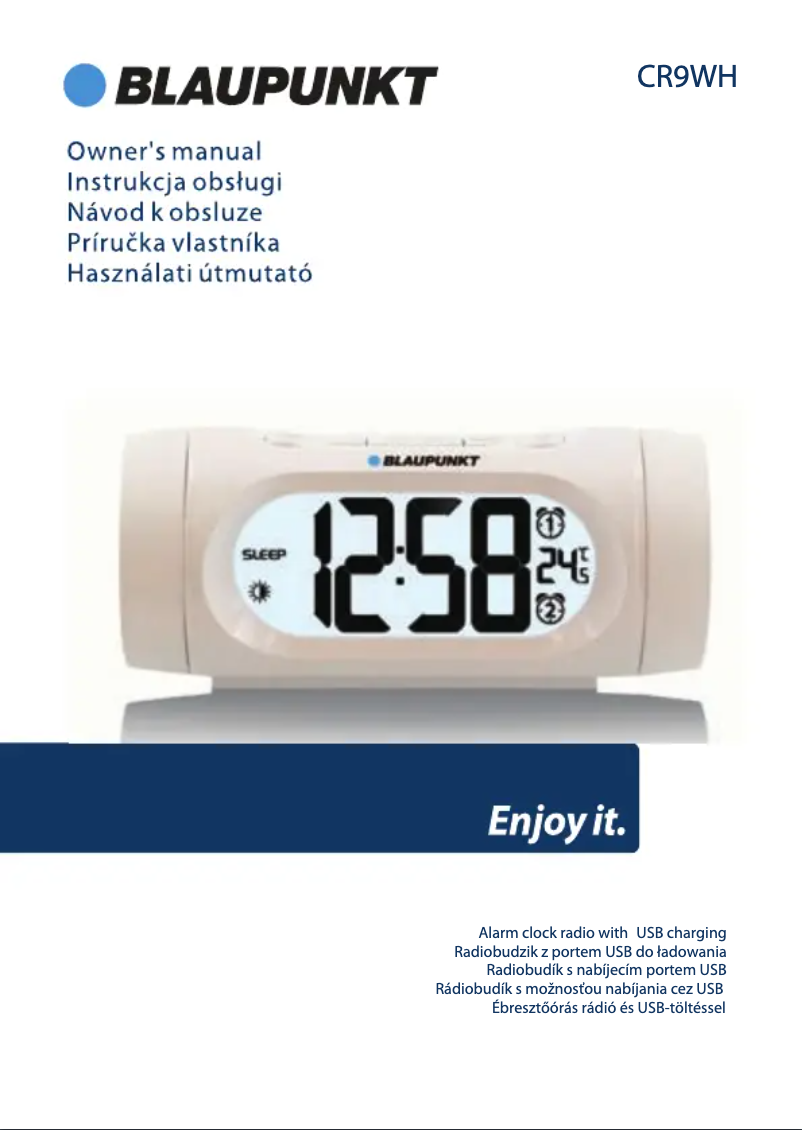 Page n°1 - Manuel utilisateur Blaupunkt CR9WH