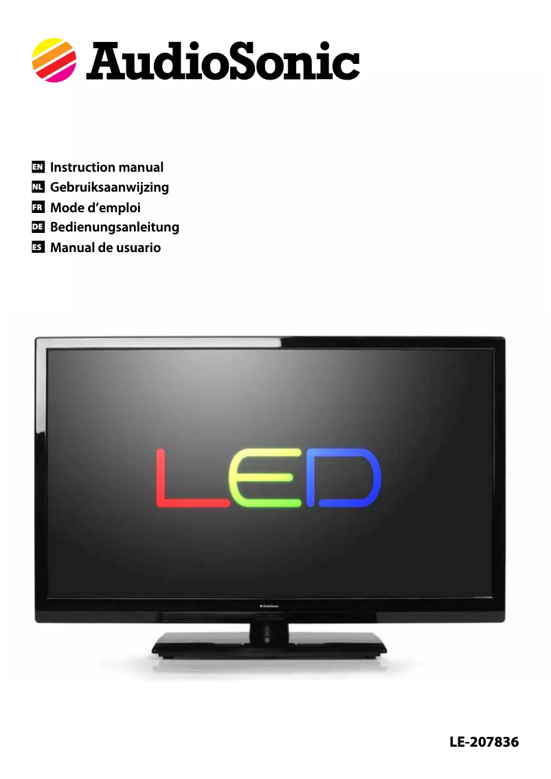 Page n°1 - Manuel utilisateur AudioSonic LE-207836